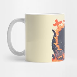 Vintage anime Catzilla design Mug